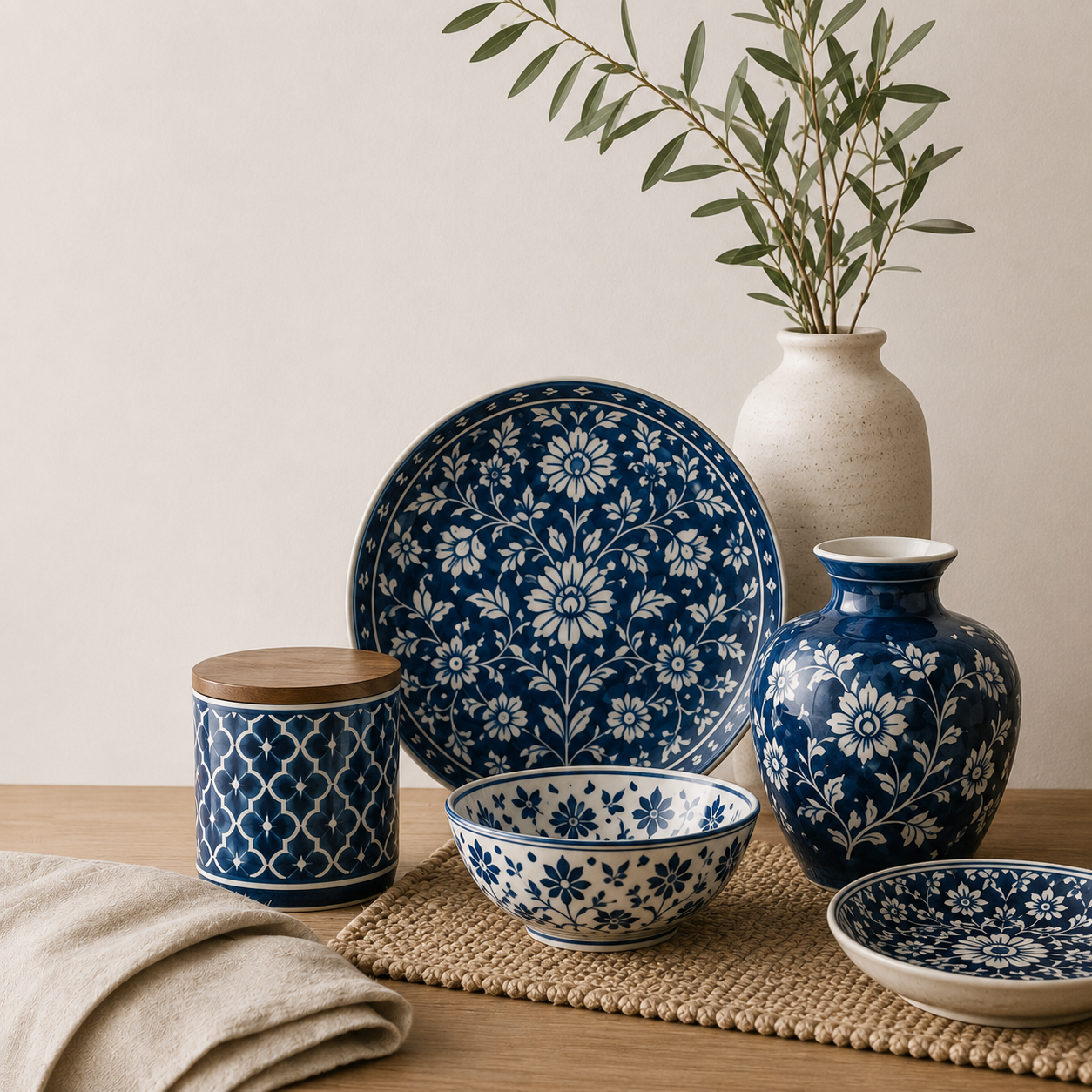 Blue Pottery