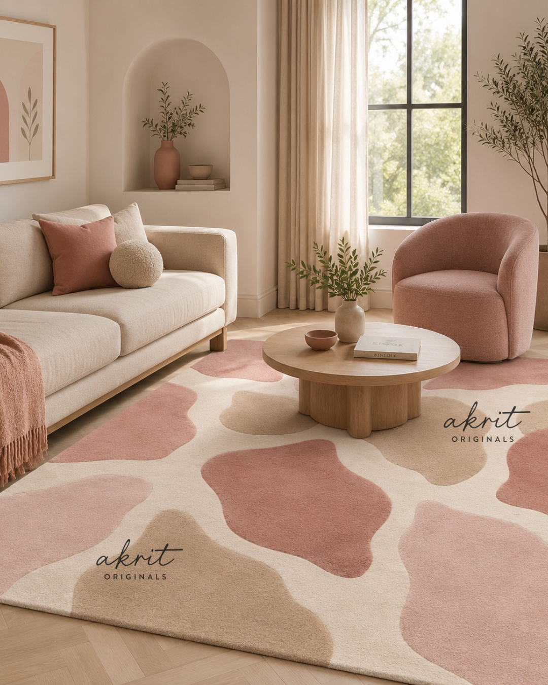 Handmade Wool Rug | Hand Tufted Carpets | Modern Luxury Home Decor | Gift |