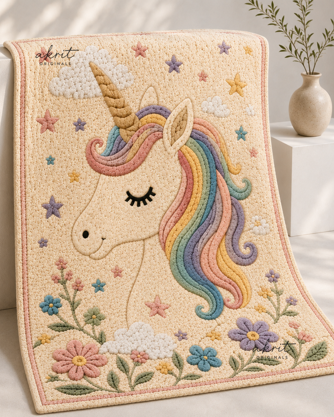 Hand-tufted Unicorn Rug | Playroom | Kids Room |
