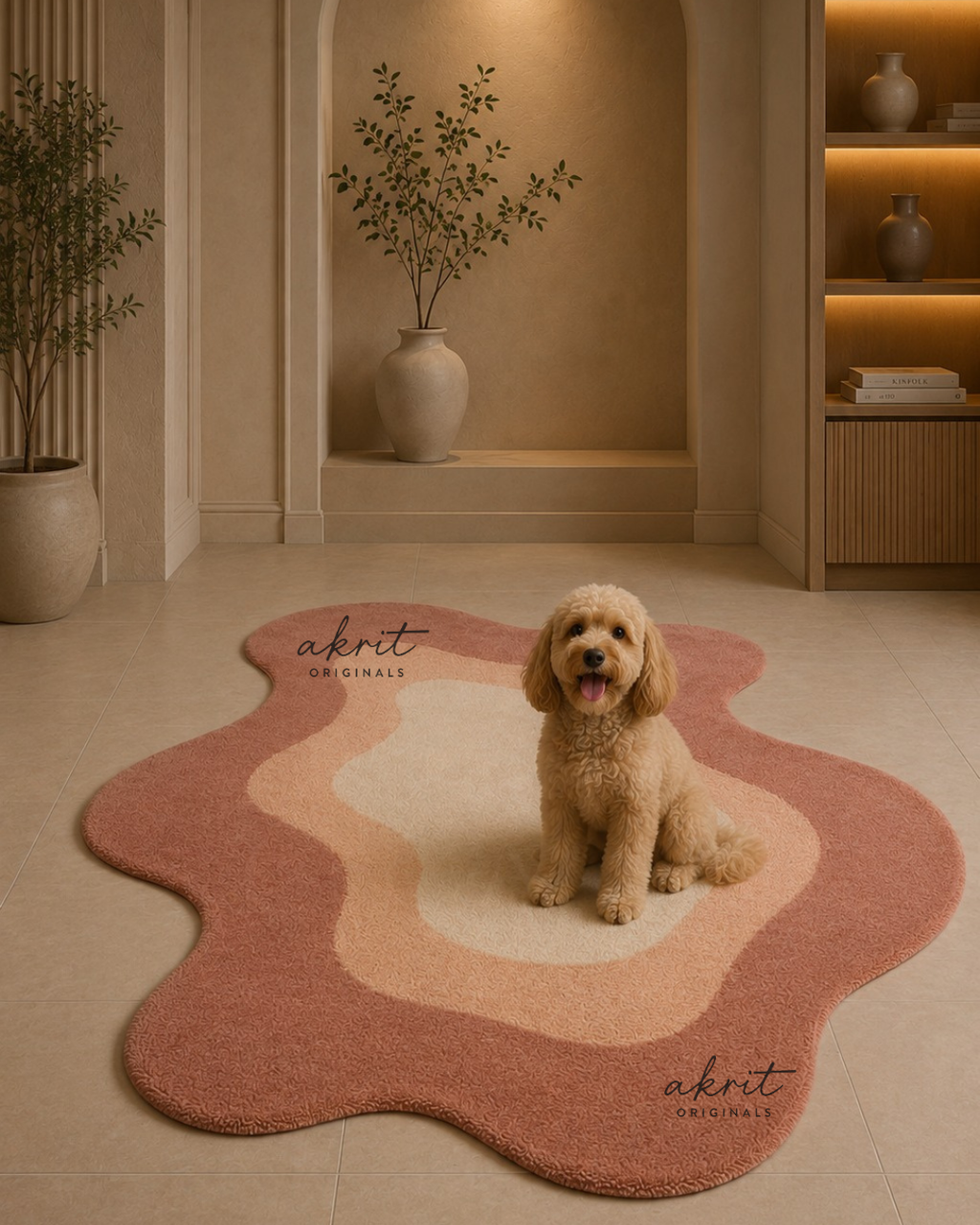 Handmade Wool Rug | Abstract Hand Tufted Carpet | Modern Luxury Home Decor | Custom Size |