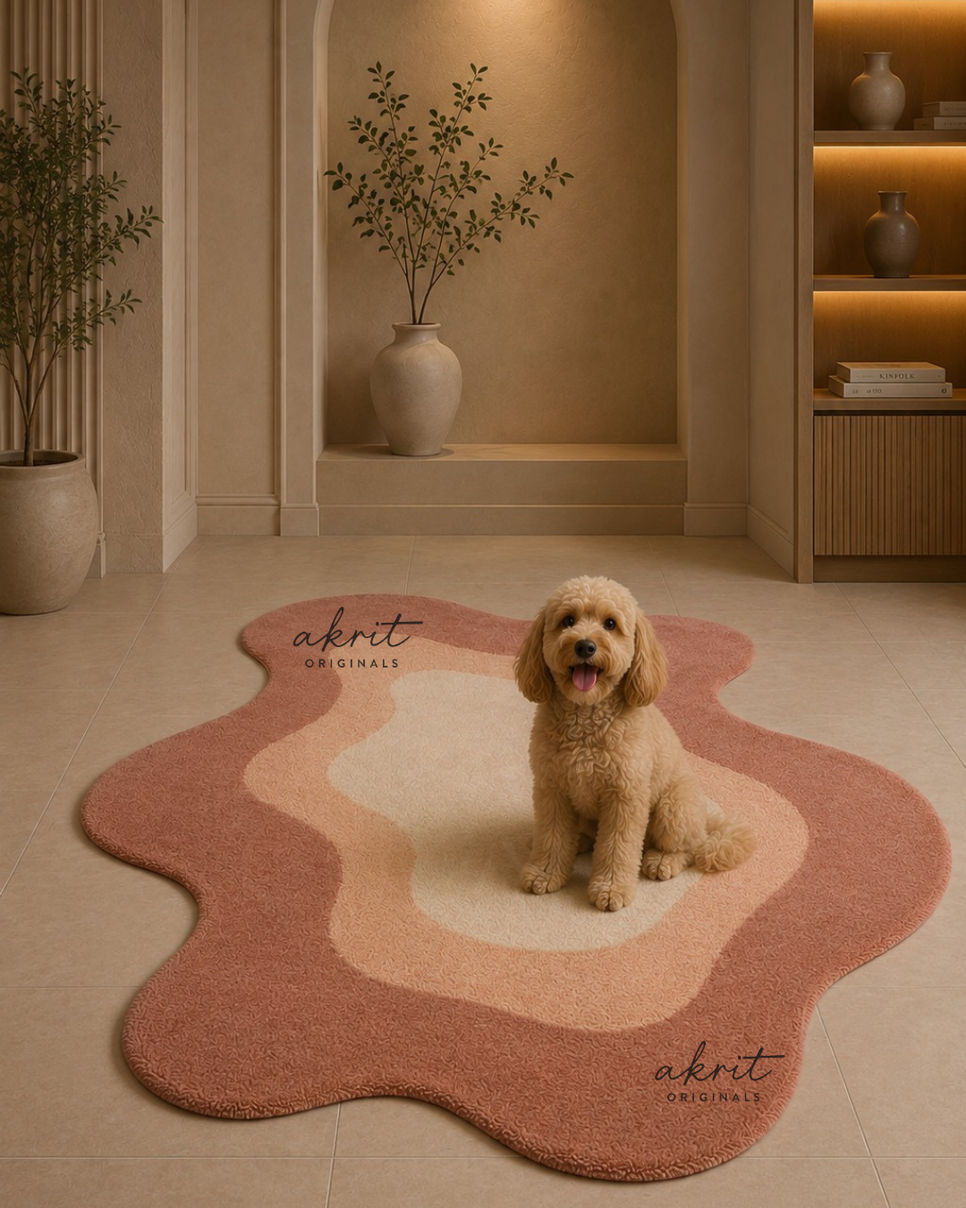 Handmade Wool Rug | Abstract Hand Tufted Carpet | Modern Luxury Home Decor | Custom Size |